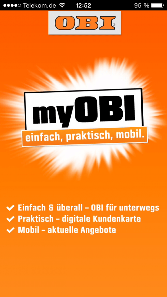 Die Obi App für iPhone und Android